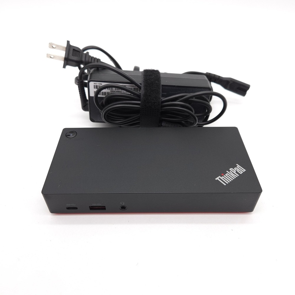 Lenovo ThinkPad LDC-G2 USB-C Dock Gen 2 Laptop Docking Station W/ Power Adapter